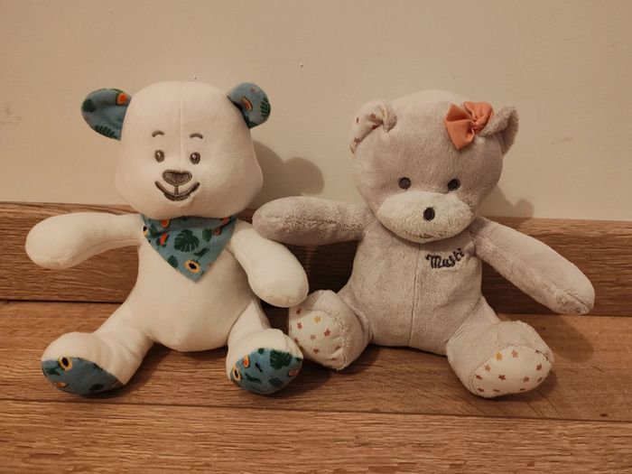 Lot de 2 peluches