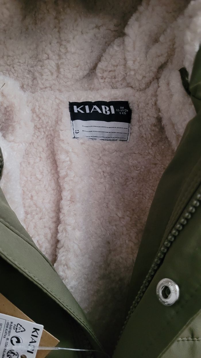 Parka chaude à capuche 6 mois neuve - photo numéro 6