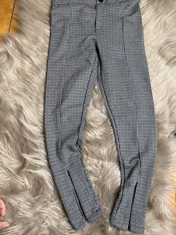 Jegging carreaux noir blanc