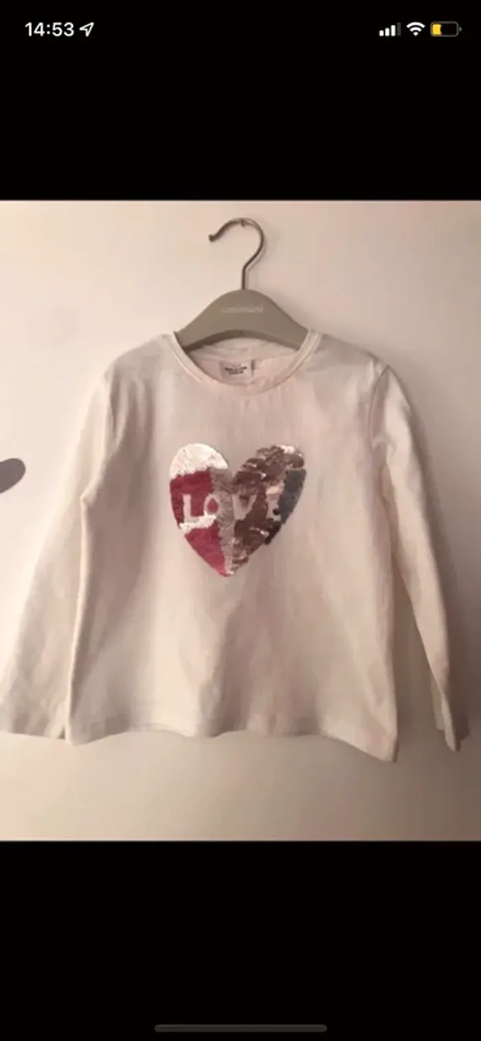 T-shirt manches longues .