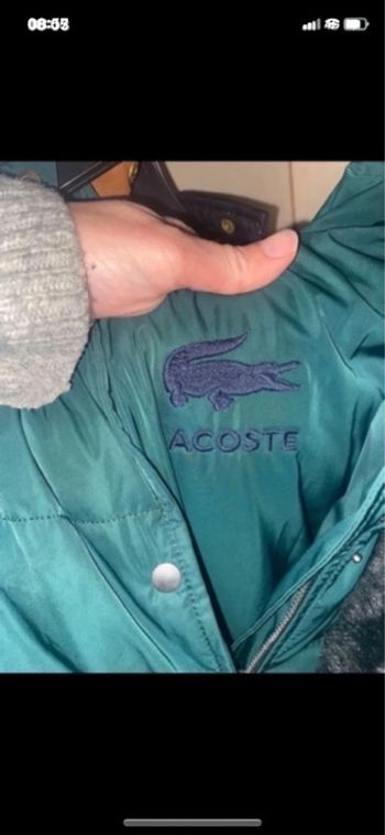 doudoune longue lacoste taille 38