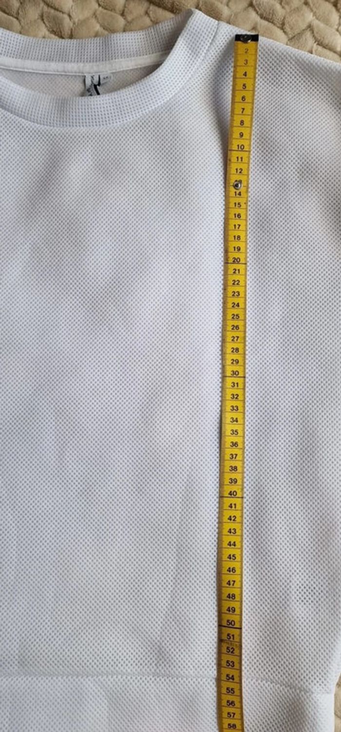 Top blanc & Other Stories manches longues transparent taille 34 - photo numéro 4