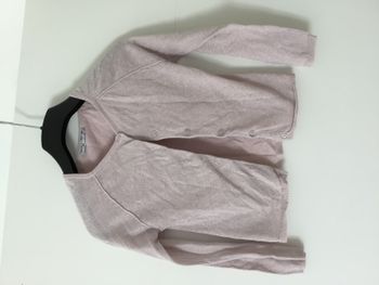gilet rose pailleté 8A