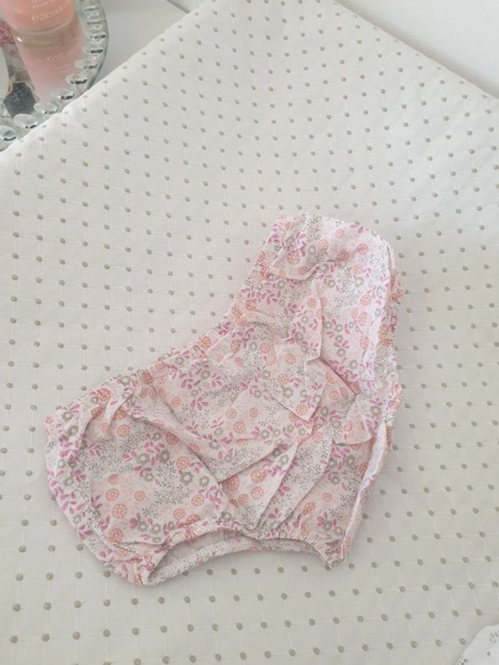 Robe été bébé fille 6 mois + culotte - photo numéro 3