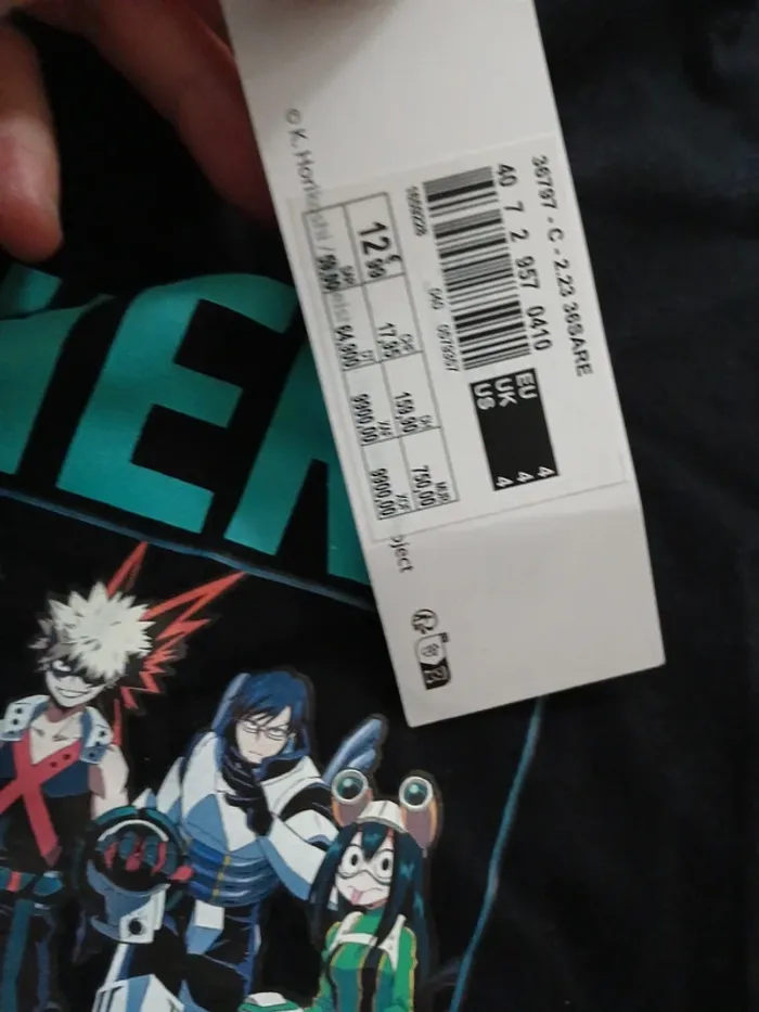 Tshirt my hero academia 4ans - photo numéro 3