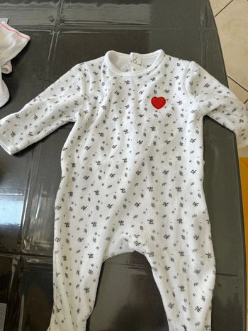 Pyjama velours fin 9 mois
