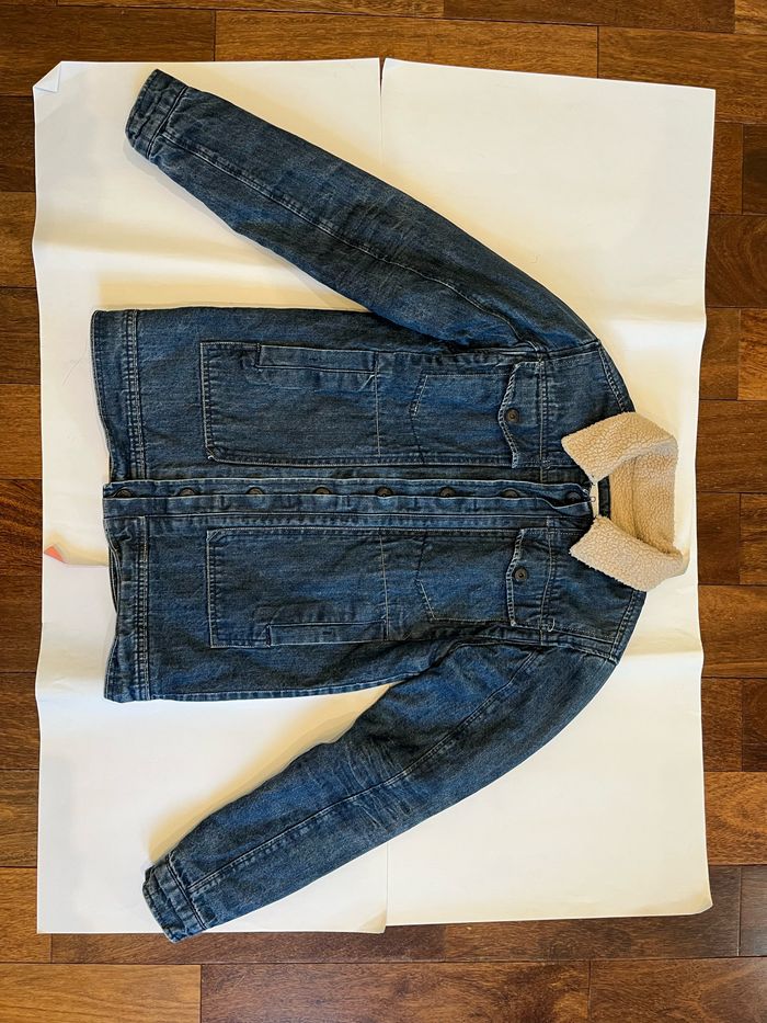 veste en jean en moumoute 14 ans - photo numéro 5