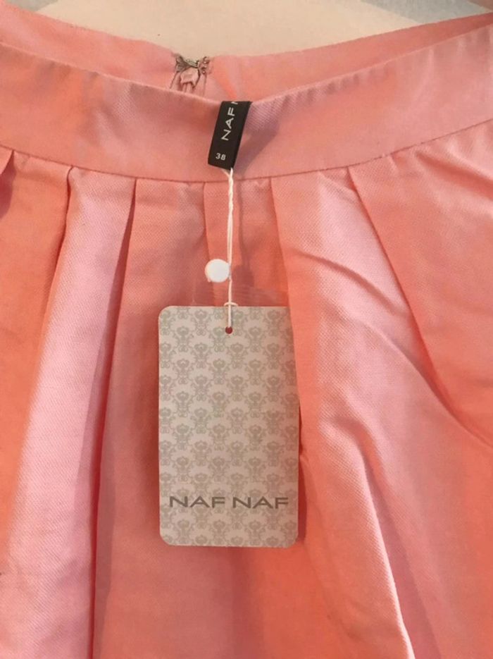 jupe rose naf naf neuve - photo numéro 2