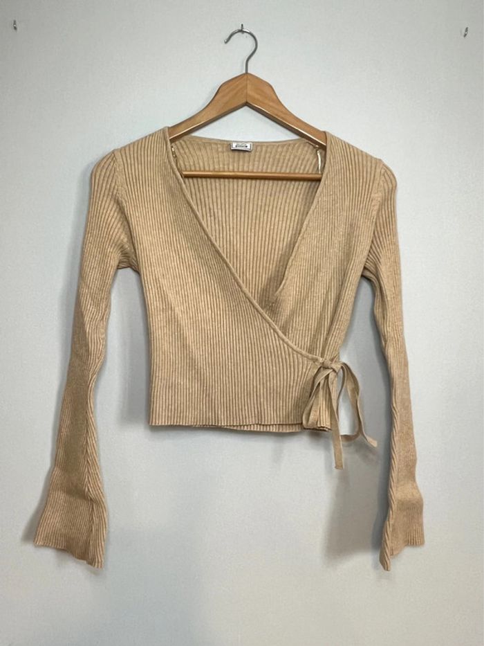 Blouse manches longues Pimkie beige