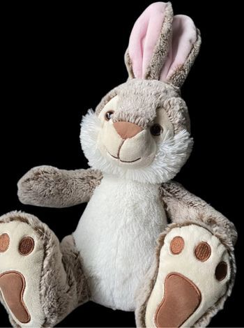 ❤️B2819 Peluche Doudou Lapin Rabbit Simba Toys Nicotoy  Marron Blanc Chiné