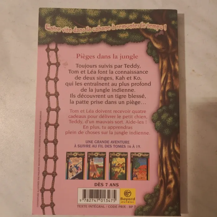 La cabane magique tome 18 Piège dans la jungle de Mary Pope Osborne - photo numéro 2