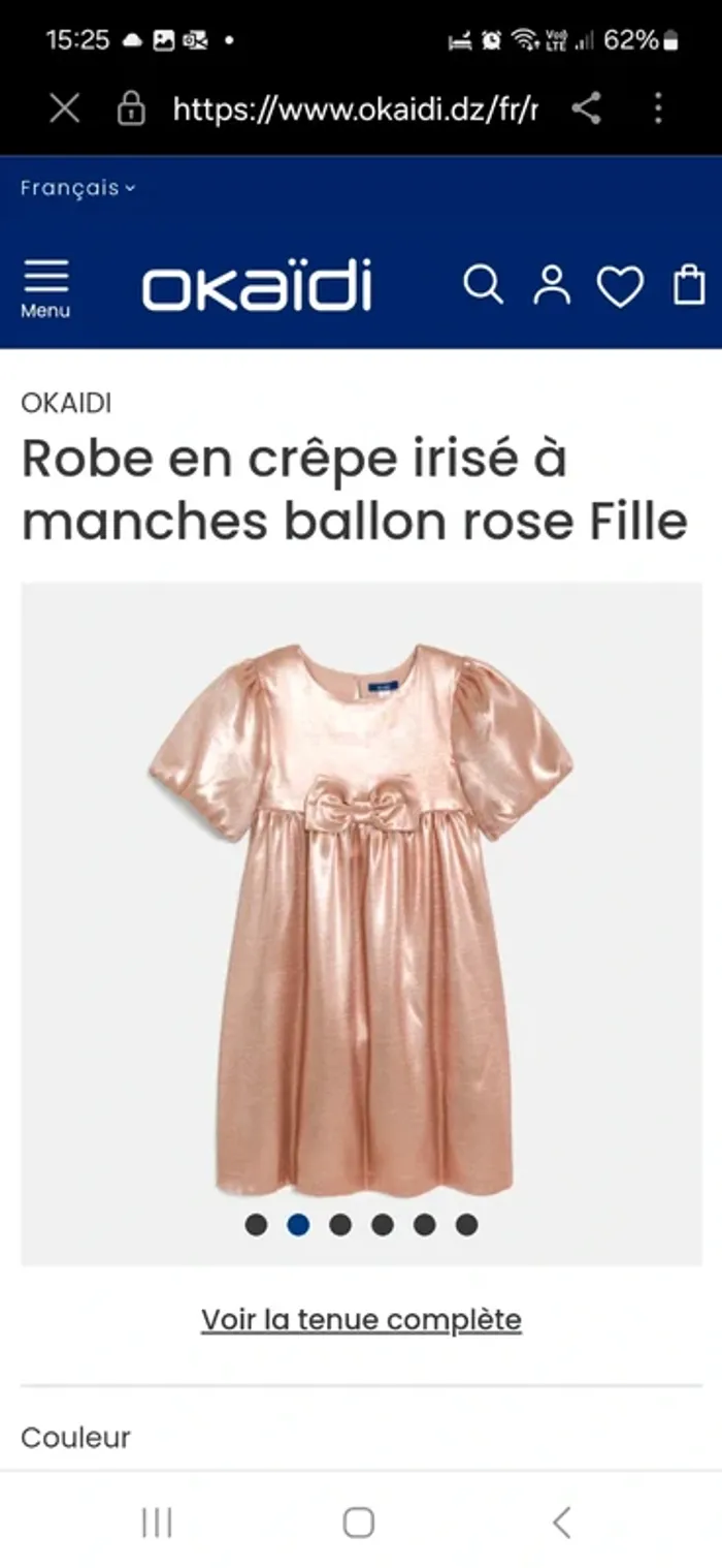 Robe ceremonie rose métallisé 10 ans - photo numéro 5