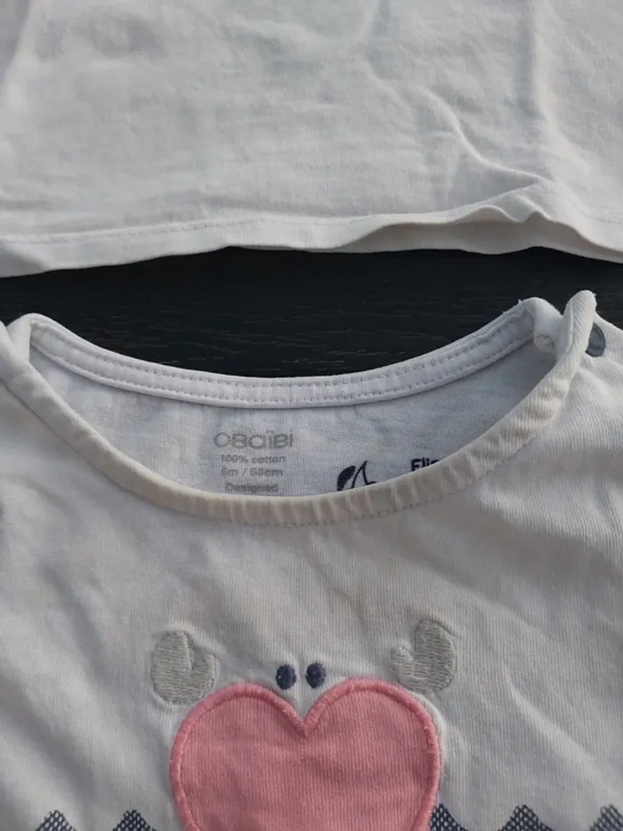 Lot 5 tee-shirts 6mois - photo numéro 6