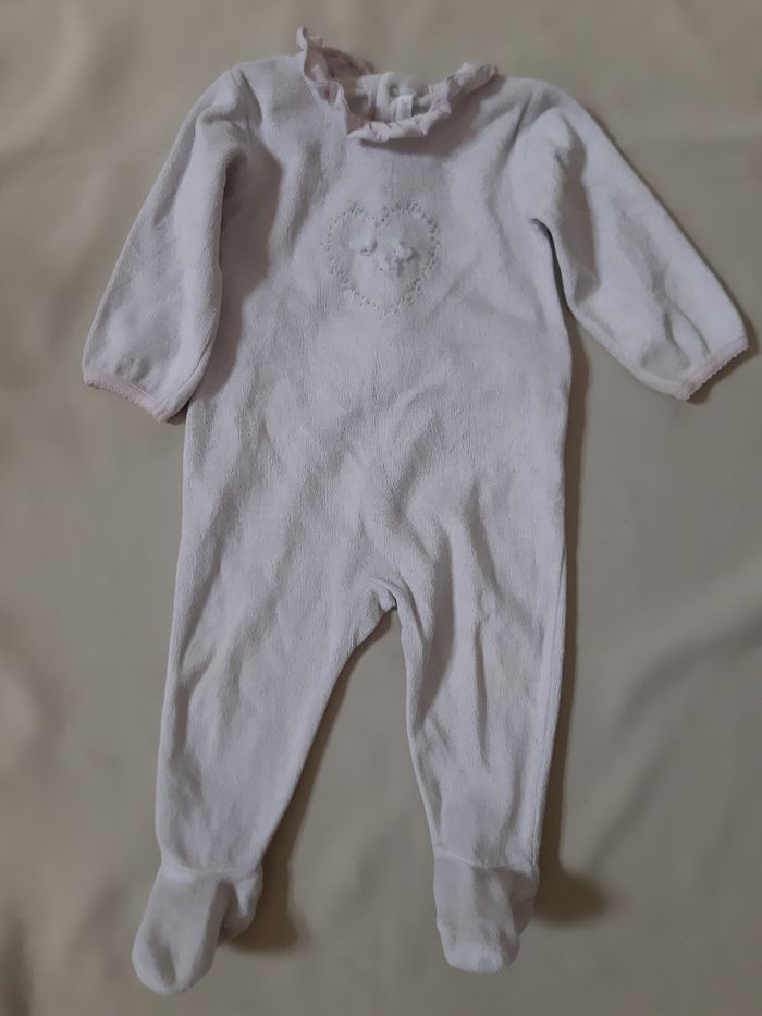 Pyjama velours fille - cœur - absorba - 12 mois - photo numéro 2
