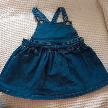 Robe salopette en jean