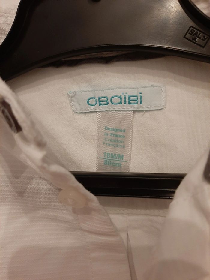 Chemise obaibi garçon 18mois - photo numéro 2