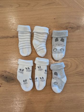 3 paires de chaussettes bébé - Taille : 10-12