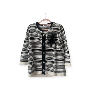 Blouse noir rayure