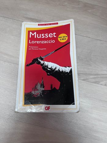 Livre Lorenzaccio de Musset