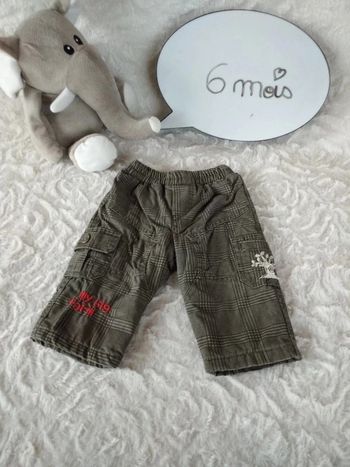 Pantalon doublé et rembourré chaud Garçon 6 mois