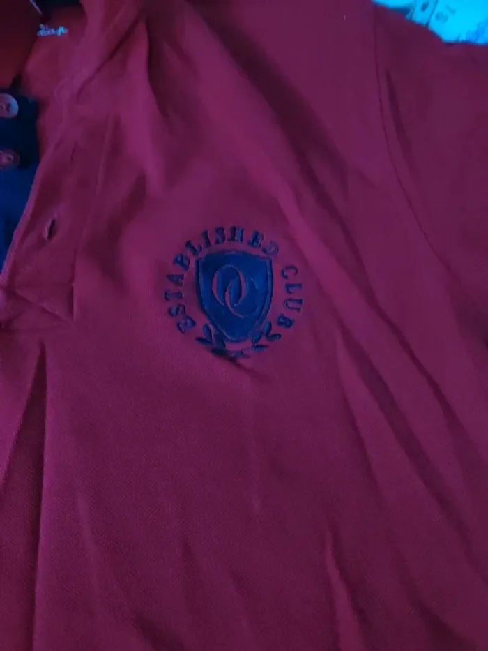 Polo rouge manches courtes taille M - photo numéro 5