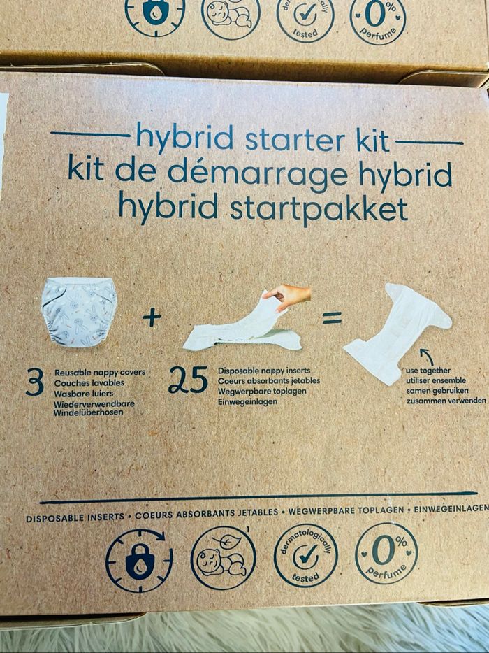 2 kits de démarrage couches lavables + cœurs Pampers Hybrid Harmonie - photo numéro 3