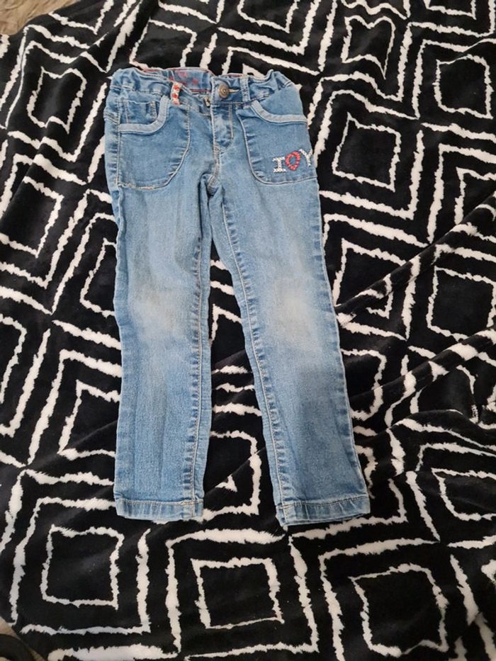 Jeans 3/4 ans réglable à la taille