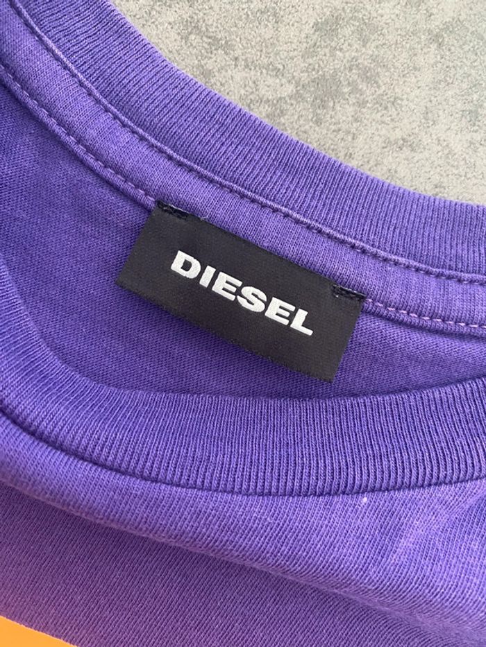 T-shirt violet et orange Diesel 6 ans - photo numéro 2
