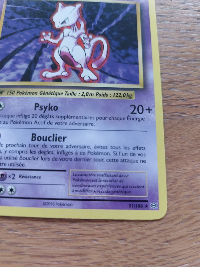 Carte Pokemon Mewtwo - photo numéro 2