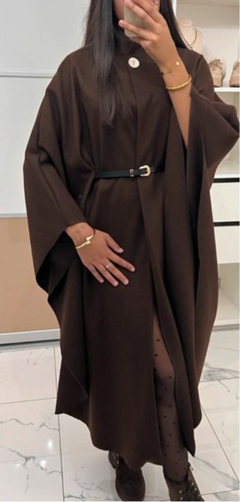 Cape longue avec ceinture 