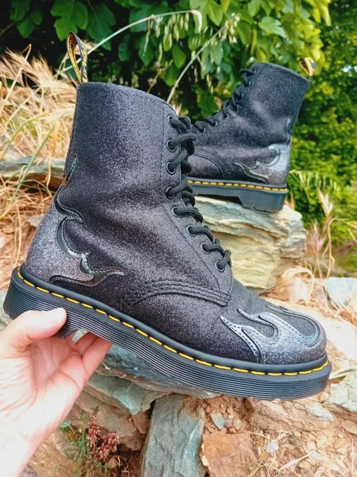 Dr. Martens Pascal Flame glitter avec boîte 38 - photo numéro 3