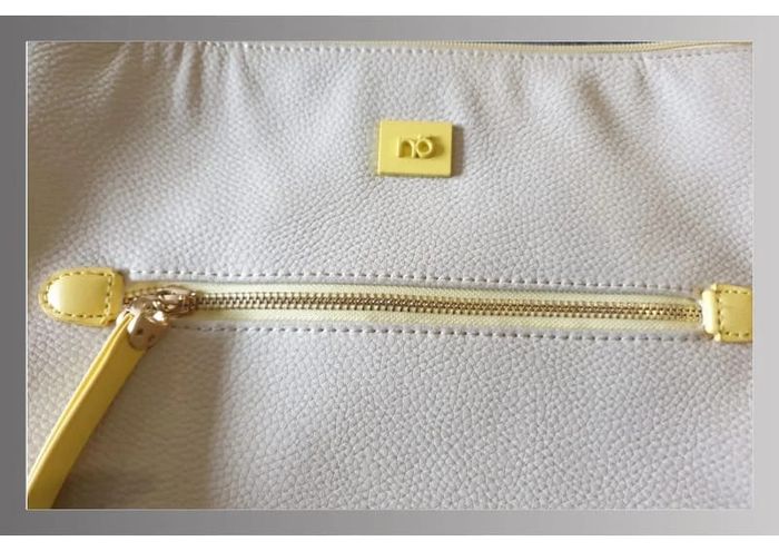 Sac à main beige/jaune Nobo 30x27cm - photo numéro 4