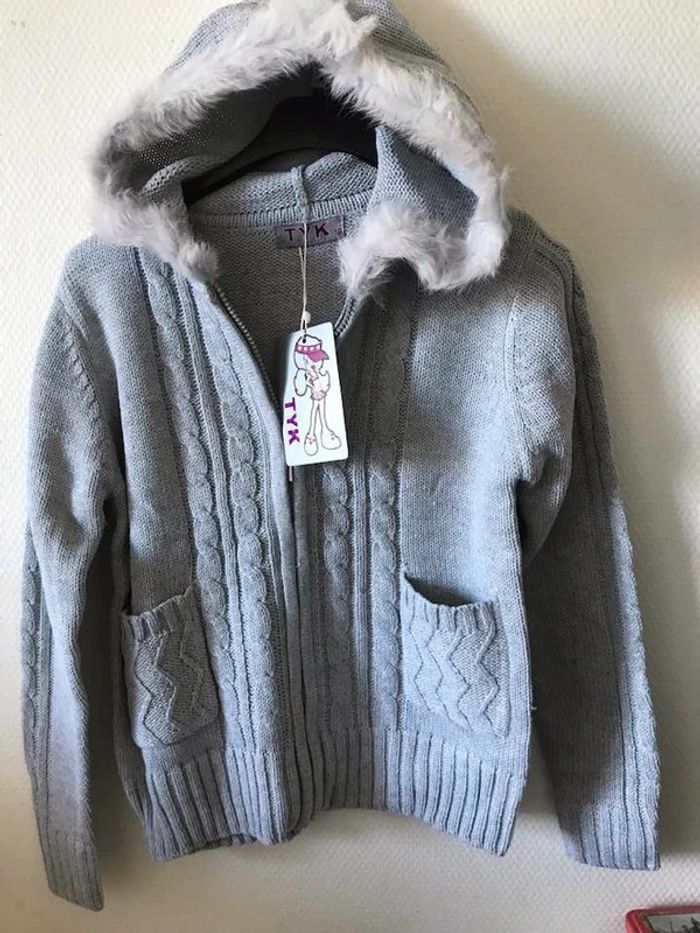 neuf-veste capuche avec fourrure