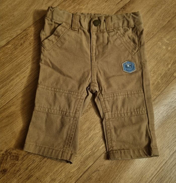 pantalon droit marron tissaia taille 3 mois garçon