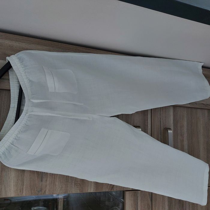Ensemble Chemise pantalon été blanc - photo numéro 3