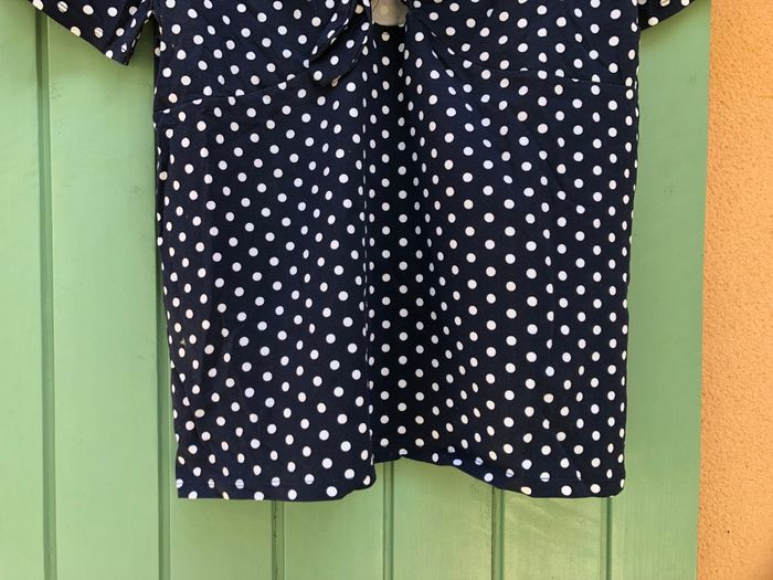 Haut bleu marine et blanc - photo numéro 3