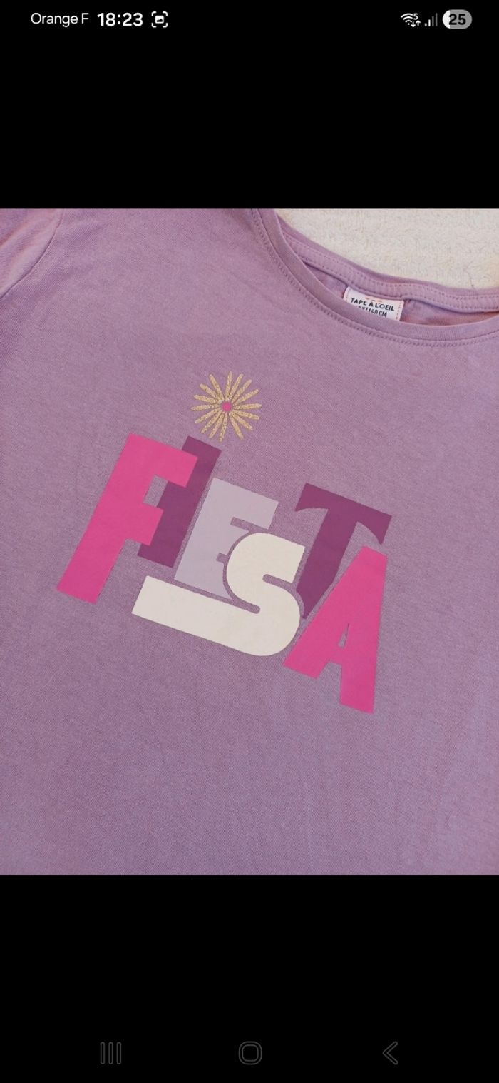 T.shirt fille taille 10 ans - photo numéro 2