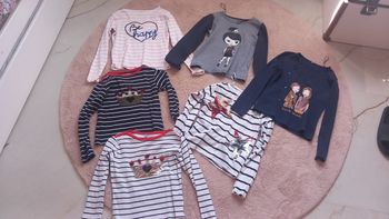 Lot tee shirt manches longues a sequins 