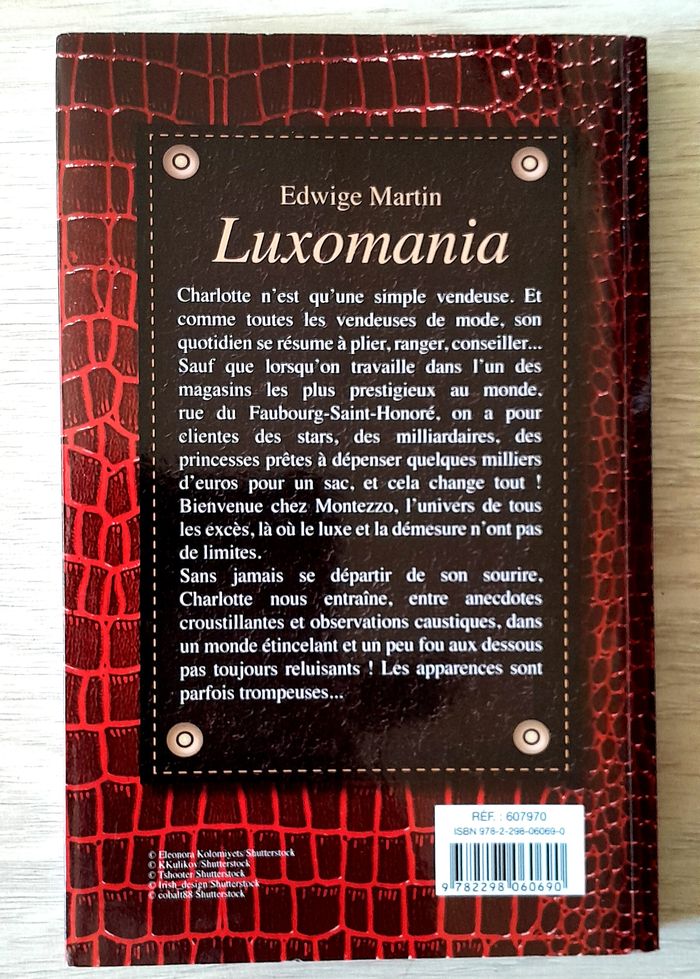 edwige martin - luxomania confidences d'une vendeuse dans l'univers secret du luxe - photo numéro 3