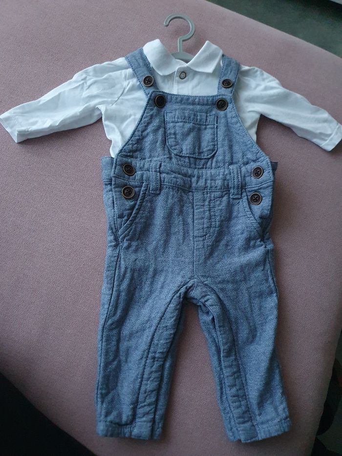 Ensemble salopette polo