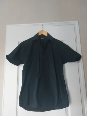 Chemise manches courtes noire