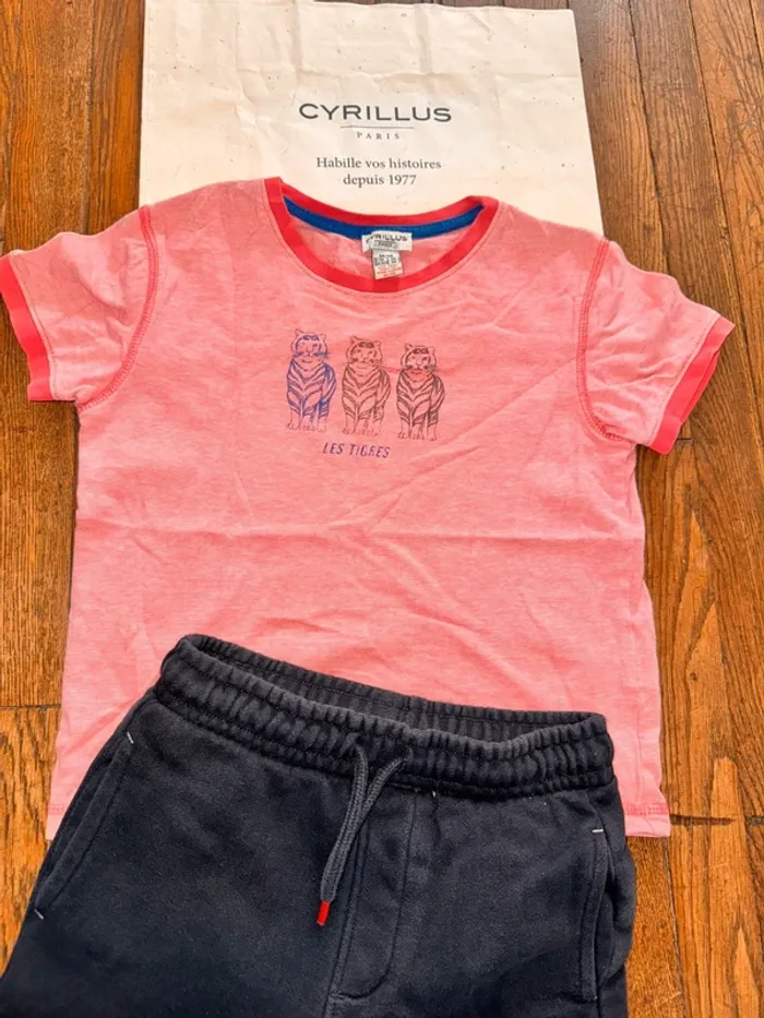 T-shirt et short Cyrillus 6 ans - photo numéro 2