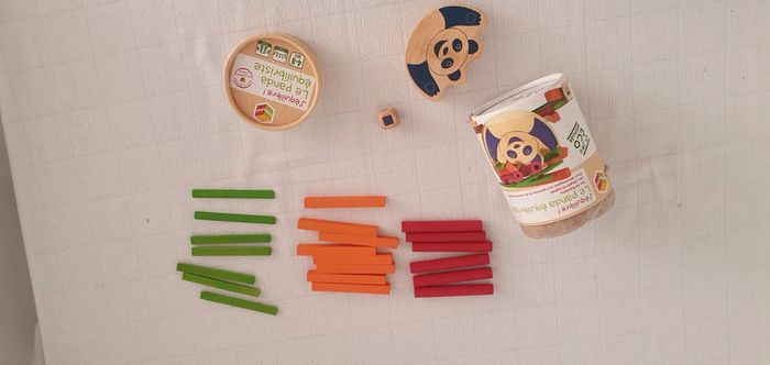 Jeu d adresse  en bois Le panda équilibristre - photo numéro 2