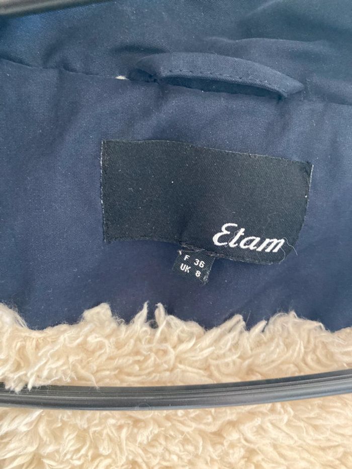 Manteau bleu Etam - photo numéro 2
