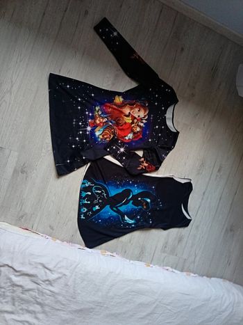 Robe 14 ans sans manche et  14 ans fille manche longue Disney cendrillon belle bête