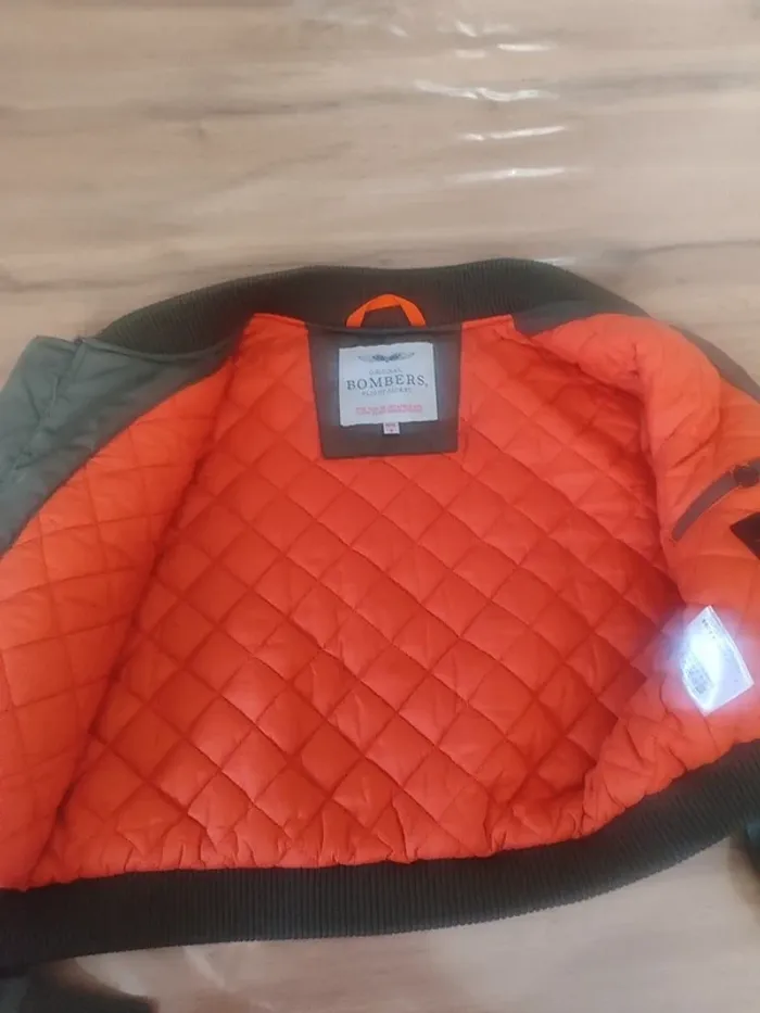 Blouson aviateur Bombers – S – Vert foncé – État : Excellent - photo numéro 4