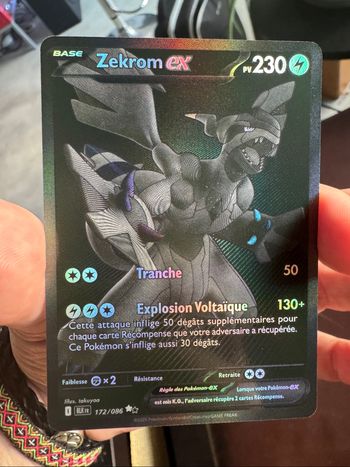 Carte Zekrom ex ( blk 172 )