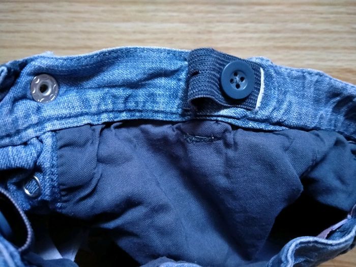 Ensemble débardeur rose et short en jean. Bébé 6 mois - photo numéro 8