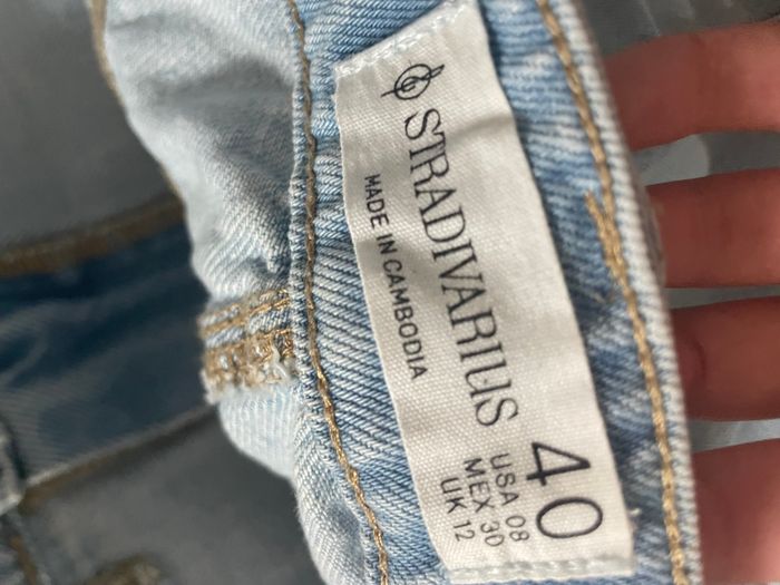 Mini jupe en jean style cargo bleu - photo numéro 3