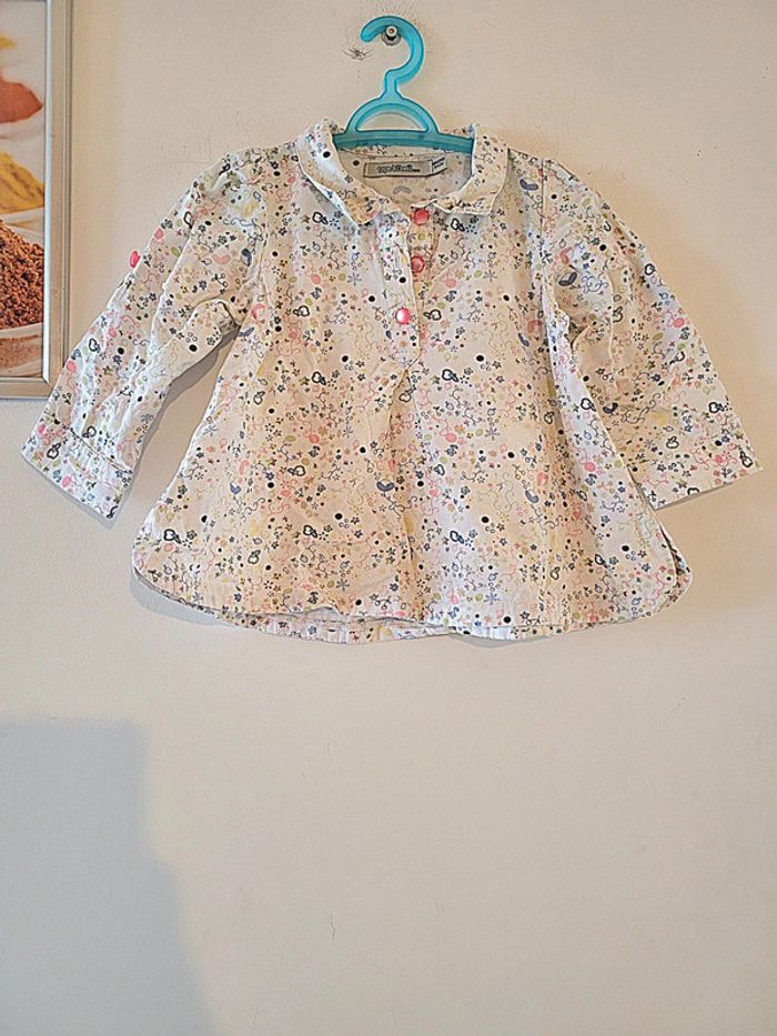 Jolie petite chemise tape à l oeil Taille 12 mois - photo numéro 2